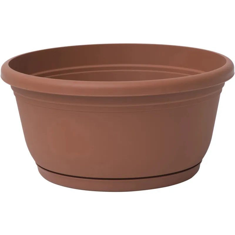 Unica Ciotola con sottovaso 25 cm in plastica Seizoensaanbieding