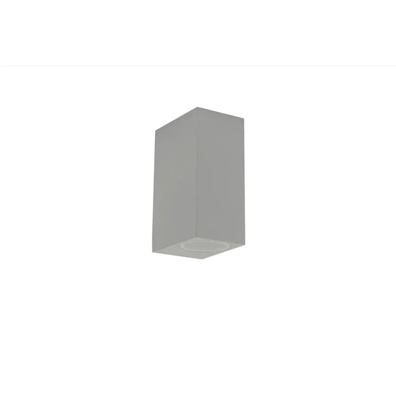 Applique LED da parete AXO quadrata bidirezionale grigia GU10 68x92 mm Op = Op