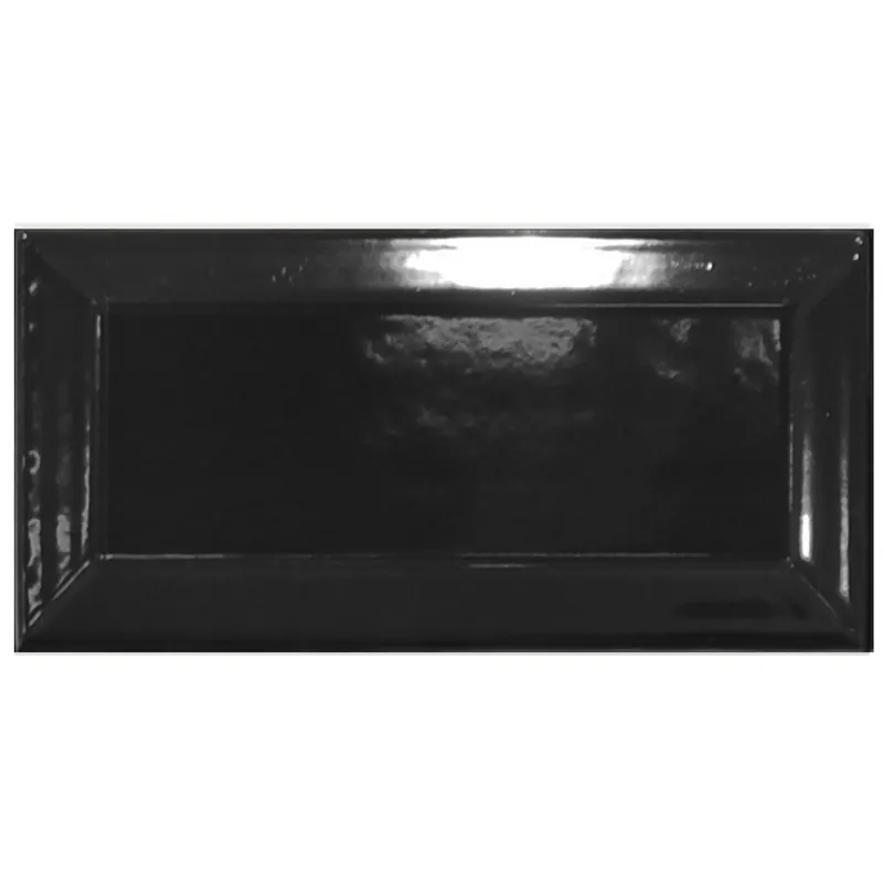 Rivestimento in bicottura Diamante nero lucido 7,5x15 cm 0,5 m² Premium