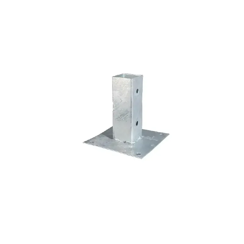 Laatste Kans Base per palo quadrata zincata da avvitare 71x71x150 mm