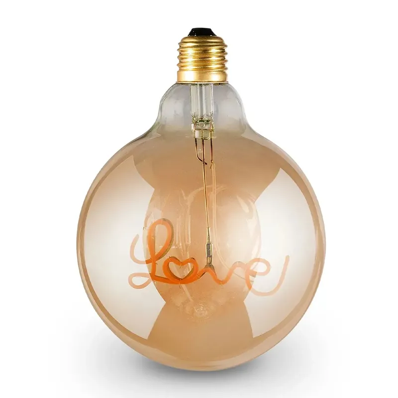 Lampadina LED E27 decorativa Globo Love Ambrato 160 lm Lage Prijs