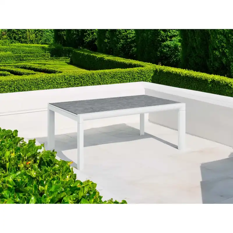 Bestseller Tavolo allungabile da giardino Kemano in alluminio 200/300x100xH76 cm