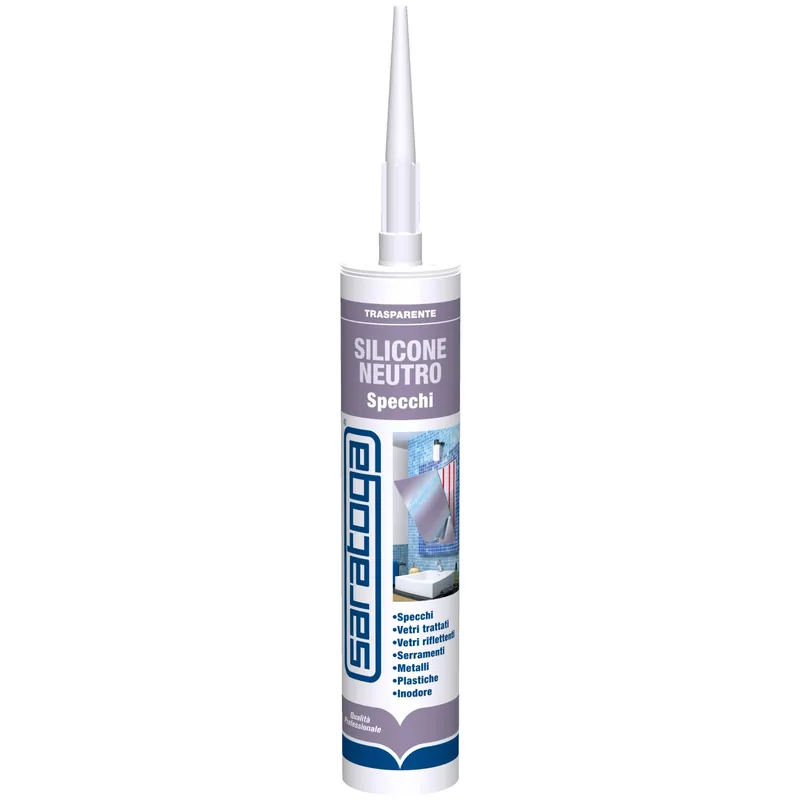 Saratoga silicone sigillante neutro specchi 280 ml Lage Prijs