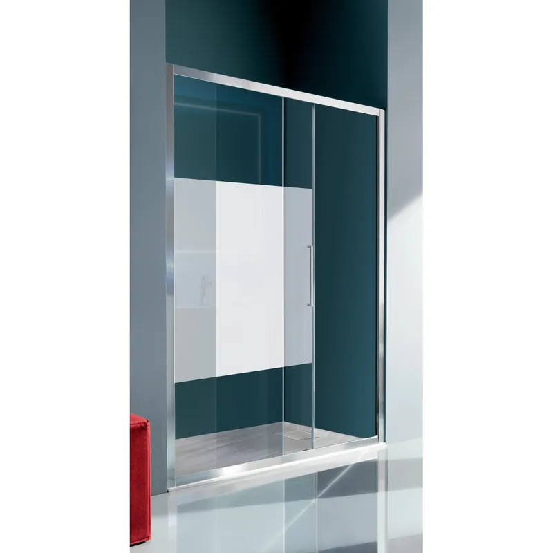 Hoge Kwaliteit Porta doccia scorrevole Italia 97-101 cm in vetro serigrafato 6 mm