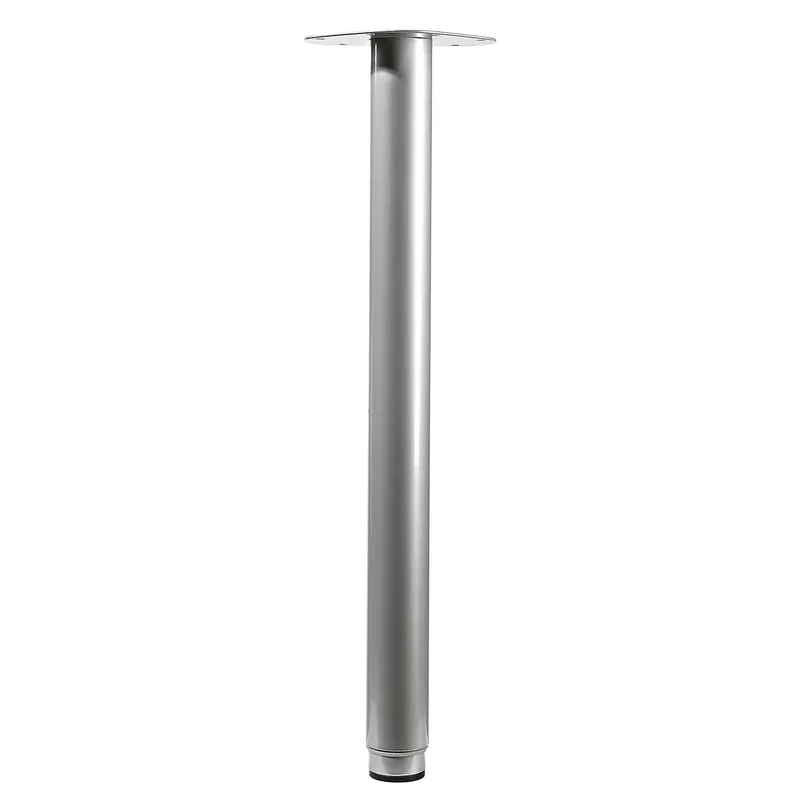 Gamba da tavolo in acciaio Hettich Ø 50 x H 900-1200 mm colore argento Must-Have
