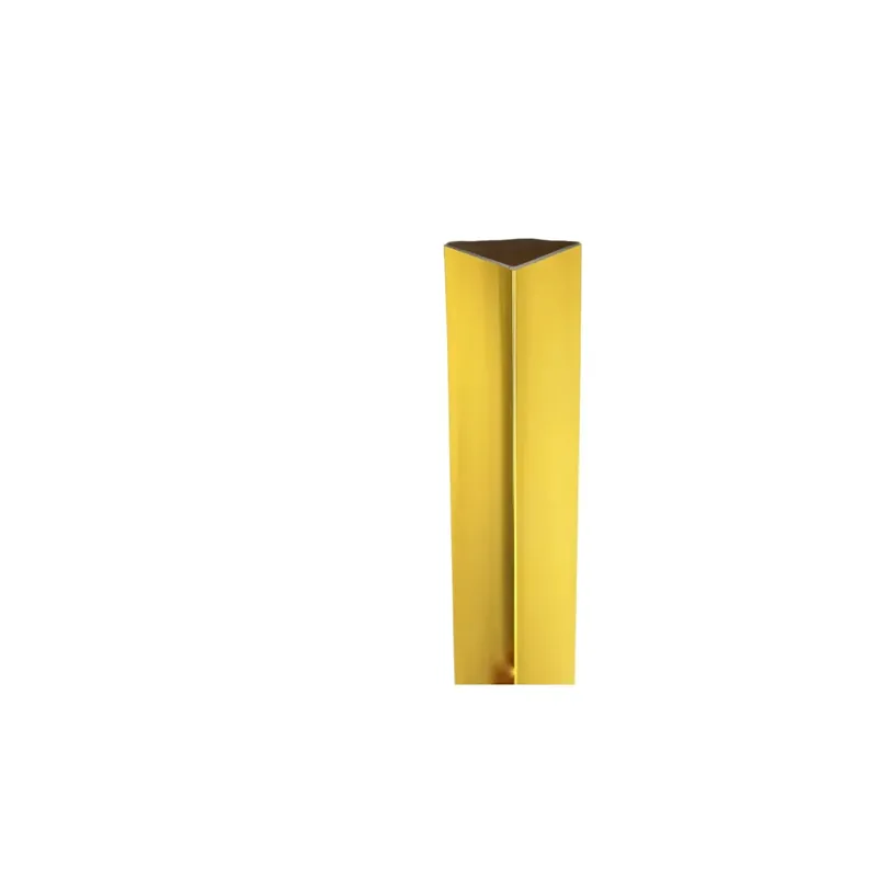 Beperkt Aanbod Profilo angolare a L 1 m 23x23 mm alluminio anodizzato ottone lucido