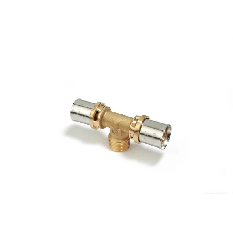 RM153 Raccordo a Tee filettato maschio a pressare 1/2"-16x2 mm Koopje