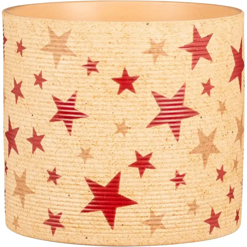 Portavaso da interno natalizio Scheurich Nature Star 828 Ø 16 x H 15 cm Beste Prijs