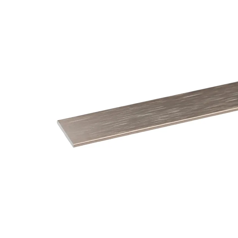 Profilo piatto 1 m 20x2 mm alluminio ramato spazzolato Meest Verkocht