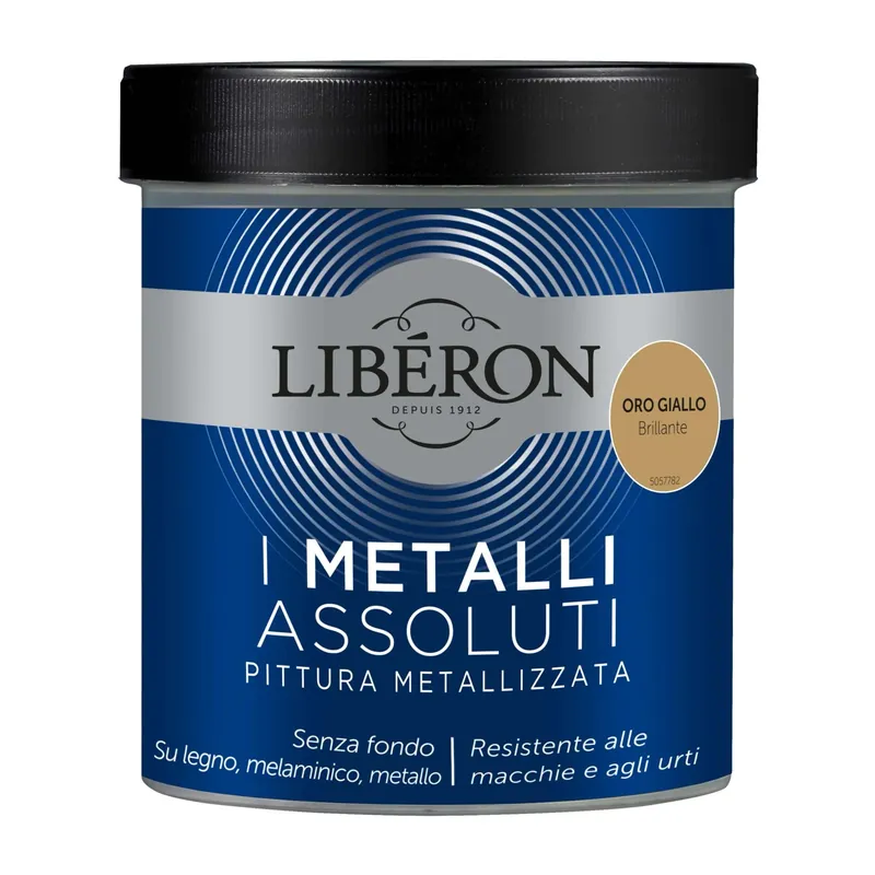 Finale Uitverkoop Pittura Metallizzata I Metalli Assoluti Oro-giallo brillante 0,5 l