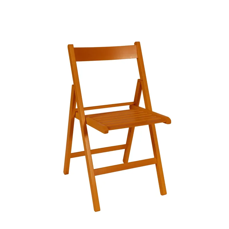 Actieprijs Sedia pieghevole Nancy 79x42,5x47,5 cm arancio 4 pz
