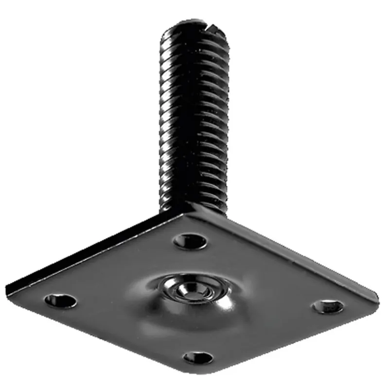 Premium Piastra di fissaggio per gamba da tavolo con filettature M10 Hettich 40x40x40 mm