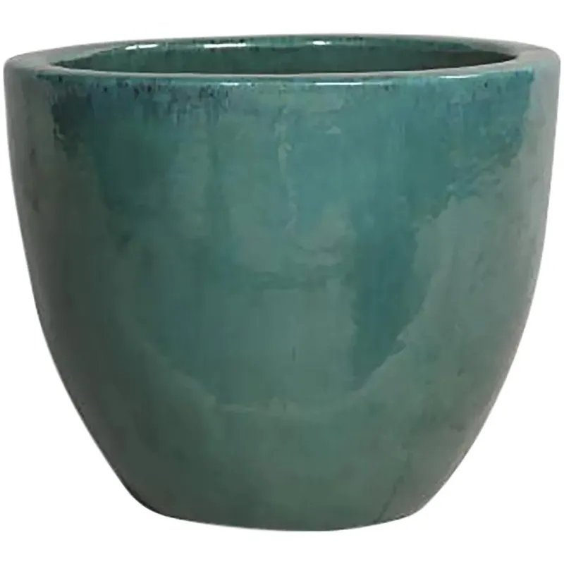 Vaso in ceramica smaltata 33x33x26 cm verde Bestseller