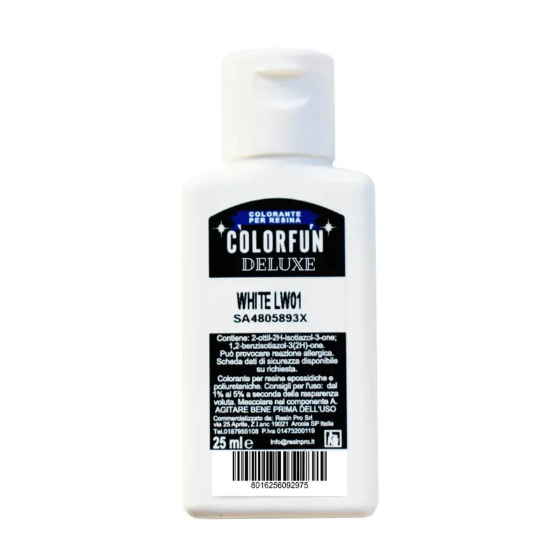 Koop Online Colorante per resine epossidiche Colorfun Deluxe bianco 25 ml