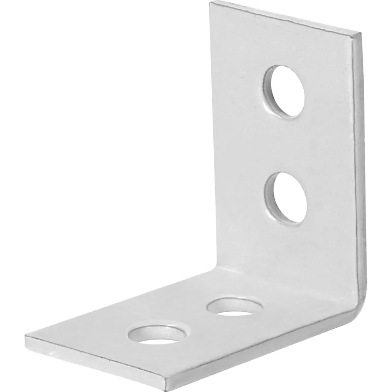 Staffa angolare per sedia acciaio verniciato a polvere 25x25x14 mm bianco Betrouwbaar
