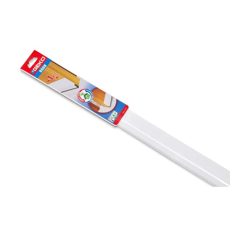 Paraspifferi porta in pvc morbido con feltro 1 m bianco con cavallotto Weekendaanbieding