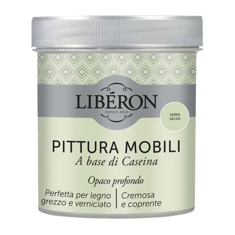 Pittura Mobili a base di Caseina Verde salvia 0,5 l Uitverkoop