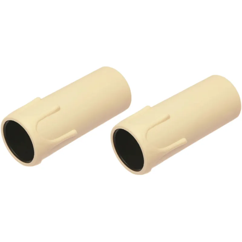 2 portalampada E14 a candela 250 V~ con staffa metallica avorio Populair