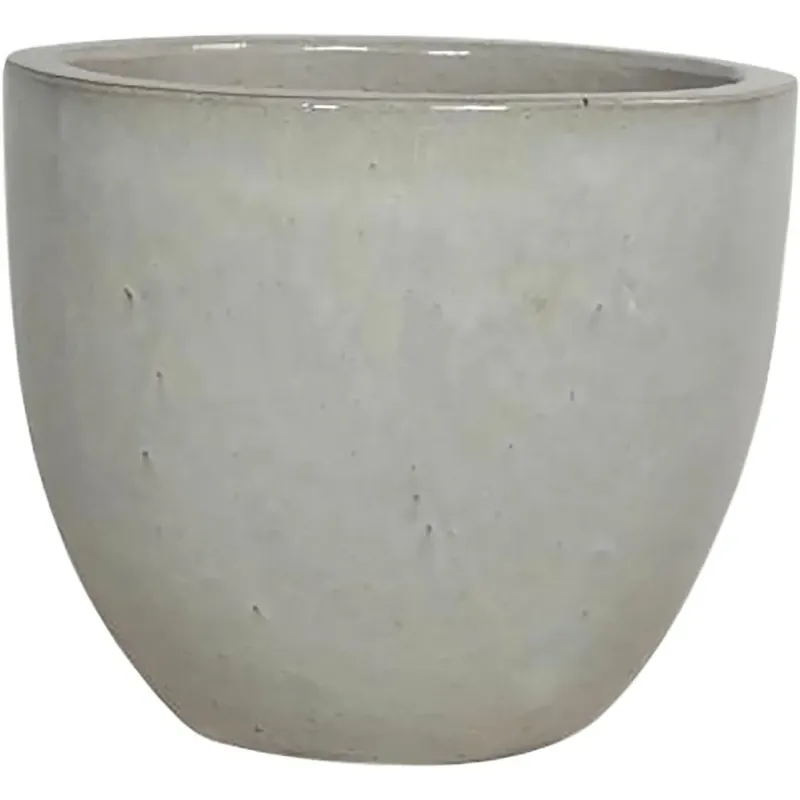 Vaso in ceramica smaltata 42x42x36 cm bianco Hete Deal