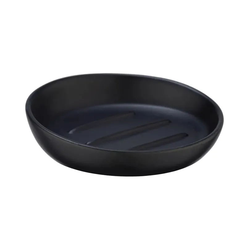 Speciale Aanbieding Portasapone bagno Badi in ceramica nero