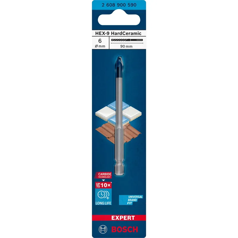 Punta Bosch Expert HardCeramic HEX-9 Ø 6 x 90 mm Koopje