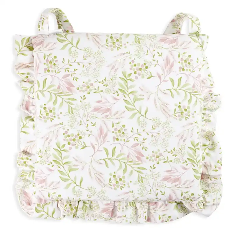 Bestel Nu Coprisedia elegante con volant Nature verde 40x40cm