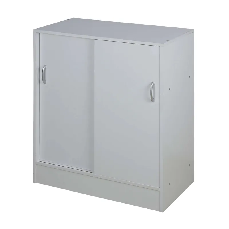 Armadio in truciolare con ante scorrevoli 2 ripiani 60x30x71 cm bianco Koopje
