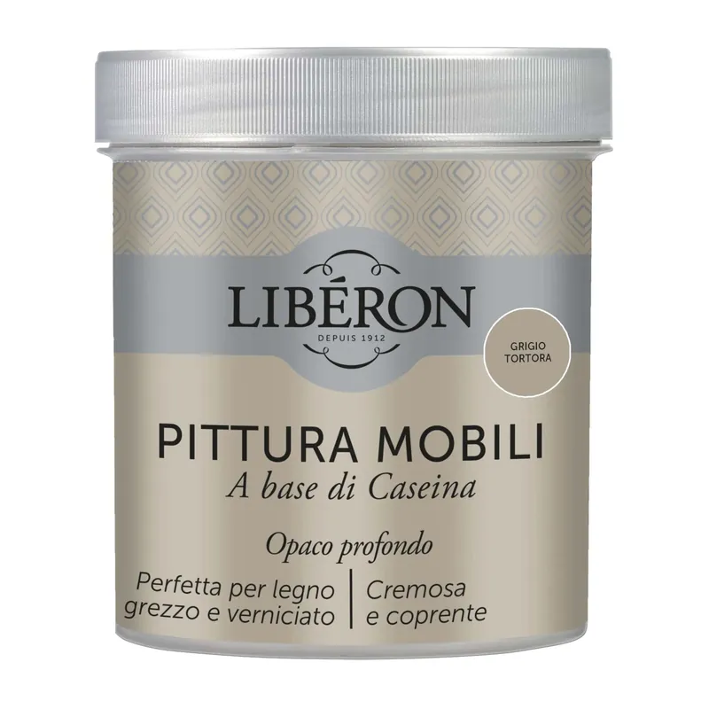 Seizoensaanbieding Pittura Mobili a base di Caseina Grigio tortora 0,5 l