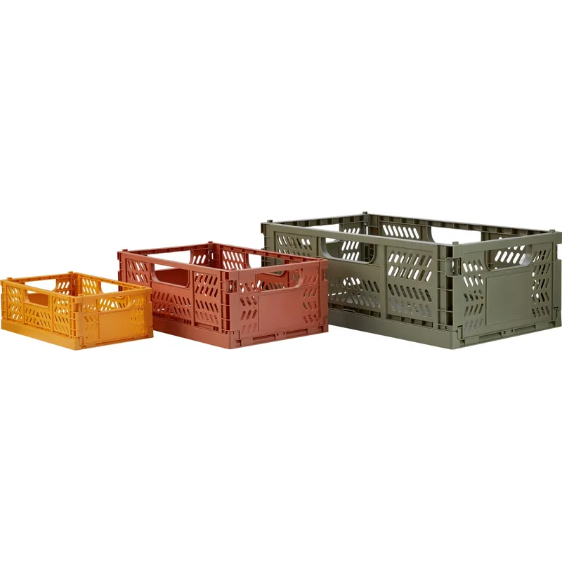 Gratis Retour Cassetta in plastica portaoggetti pieghevole Safari multicolore set 3 pz