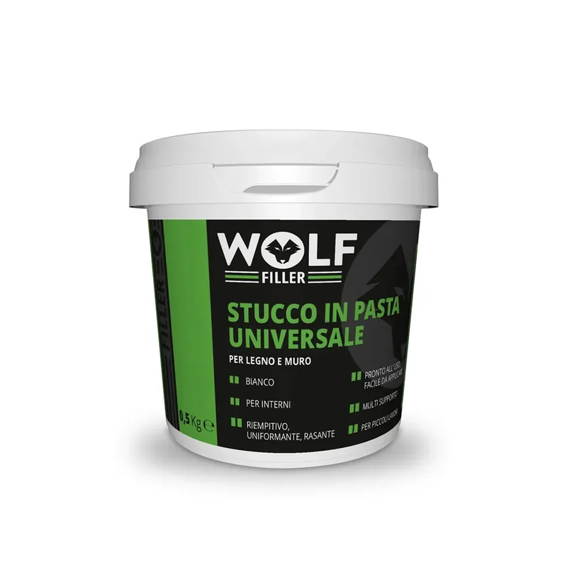 Merkproduct Stucco pasta legno muro per interno bianco 500 gr