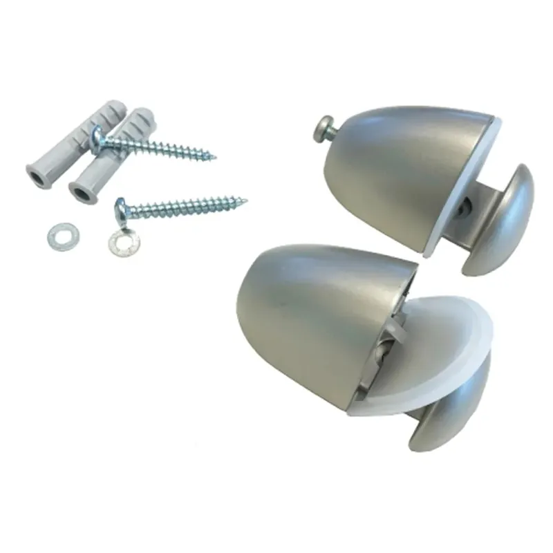 Supporto per mensole in vetro in acciaio nichel 42 x 45 x 30 mm Direct Verzonden