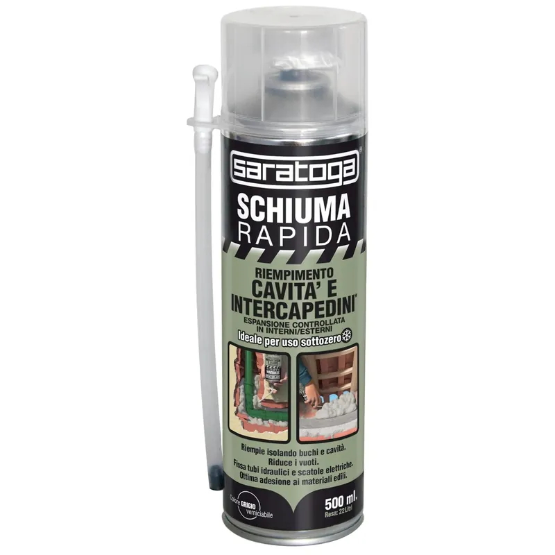 Schiuma rapida Saratoga cavità e intercapedini 500 ml Laatste Versie