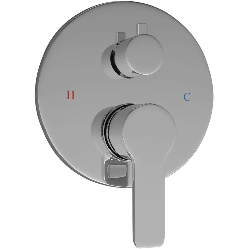 Direct Beschikbaar Rubinetto tondo Hawai a 2 uscite ottone cromato