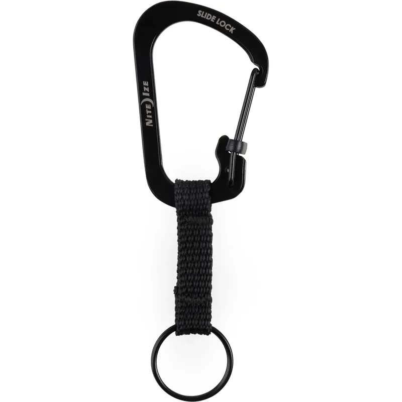 Moschettone e nastro in tessuto Nite Ize SlideLock Key Ring misura 3 nero Koop Online
