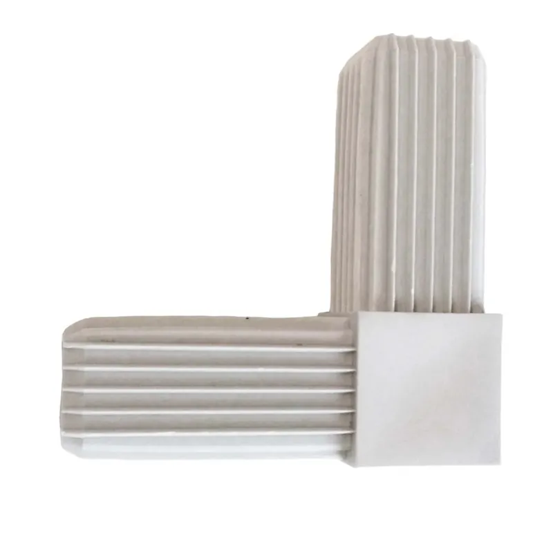 Innesto modello a L tubo quadro 20x20 mm RAL 7035 Must-Have
