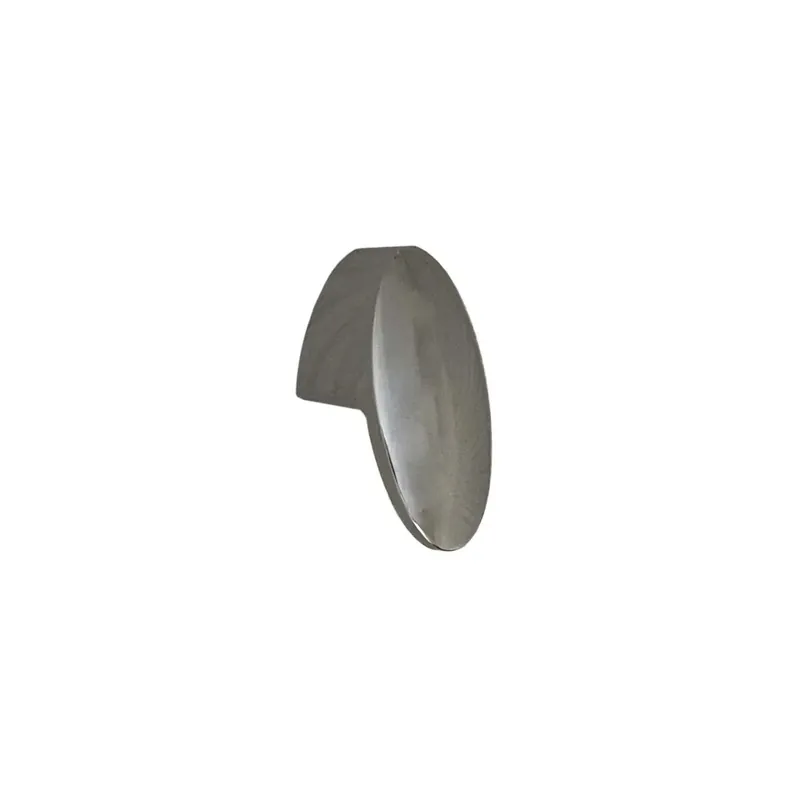 Snelle Levering Pomolo in plastica riciclata 36x18 mm cromato lucido