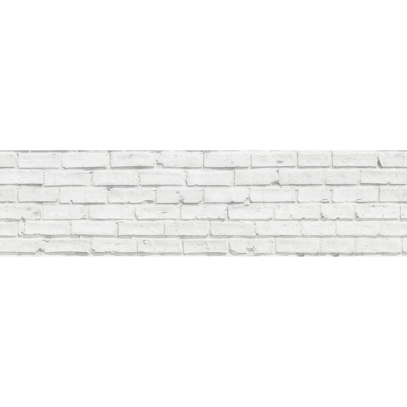 Paraschizzi cucina adesivo White Bricks 45x180 cm Merkproduct