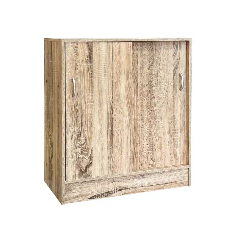 Lage Prijs Armadio in truciolare con ante scorrevoli 2 ripiani 60x30x71 cm legno