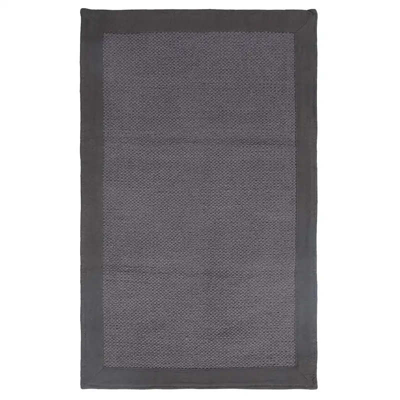 Tappetto in cotone Border Grigio Scuro 60x200 cm Shop Nu
