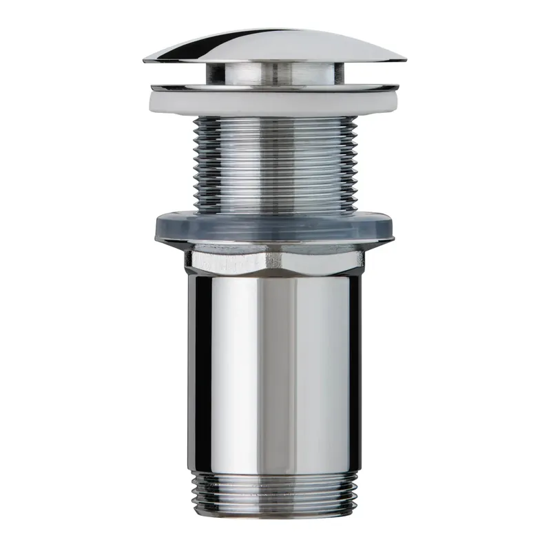 Piletta lavabo Quick clac in Ottone cromato senza troppo pieno Direct Beschikbaar