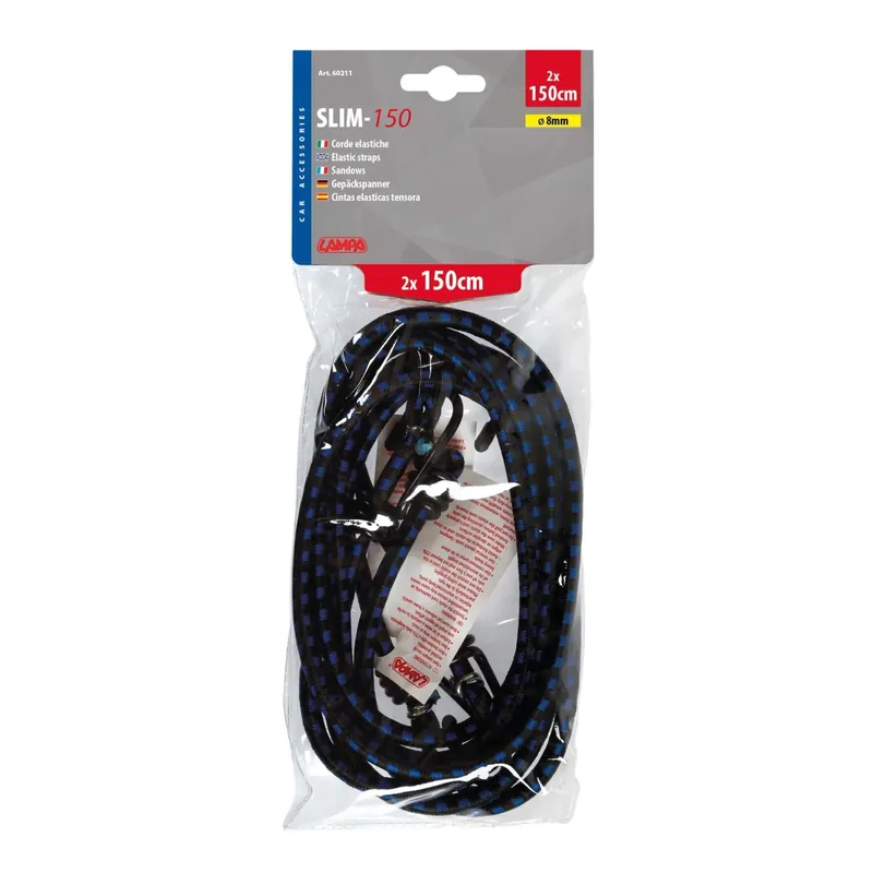 Coppia corde elastiche 150 cm slim 8 mm Beste Prijs