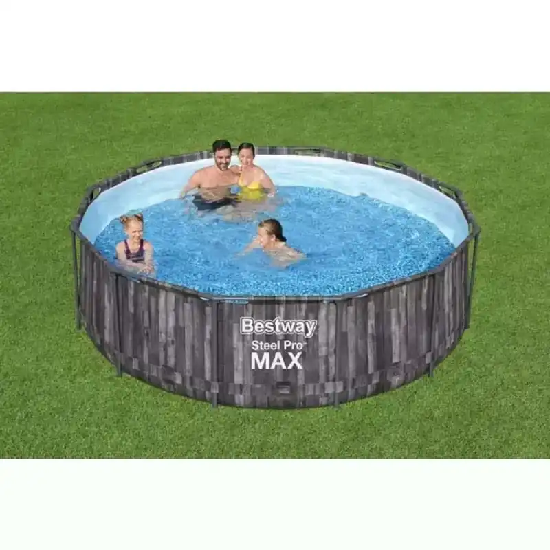 Piscina fuori terra tubolare in pvc/acciaio Bestway Steel Pro Max Ø 366x100 cm Tijdelijk Beschikbaar