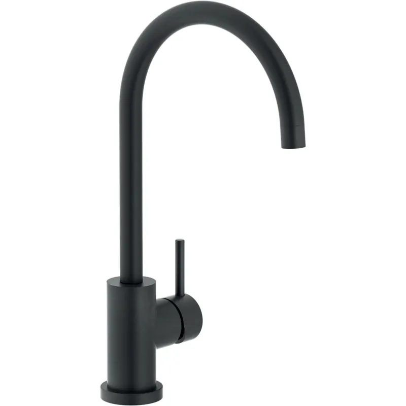 Shop Nu Rubinetto cucina monocomando canna alta Live nero
