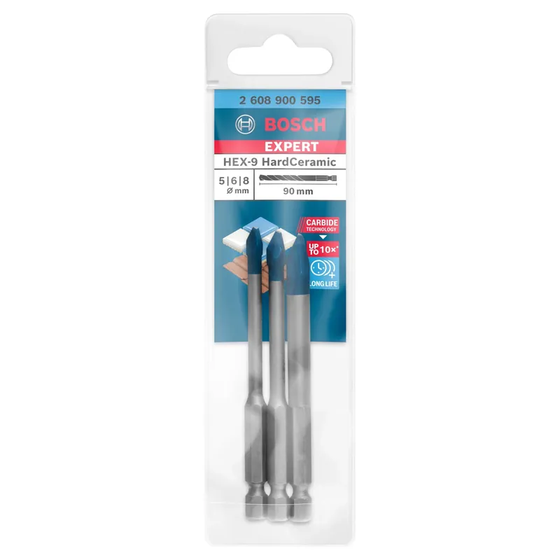 Punta Bosch Expert HardCeramic HEX-9 set 3 pz Nu Kopen