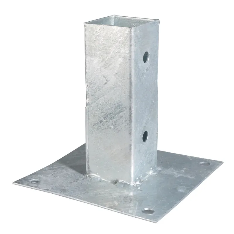 Porta palo da avvitare in acciaio grezzo Ø 71 mm Speciale Aanbieding