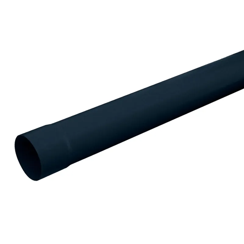 Speciale Aanbieding Tubo pluviale in PVC First Plast antracite Ø 80 mm - 2 m