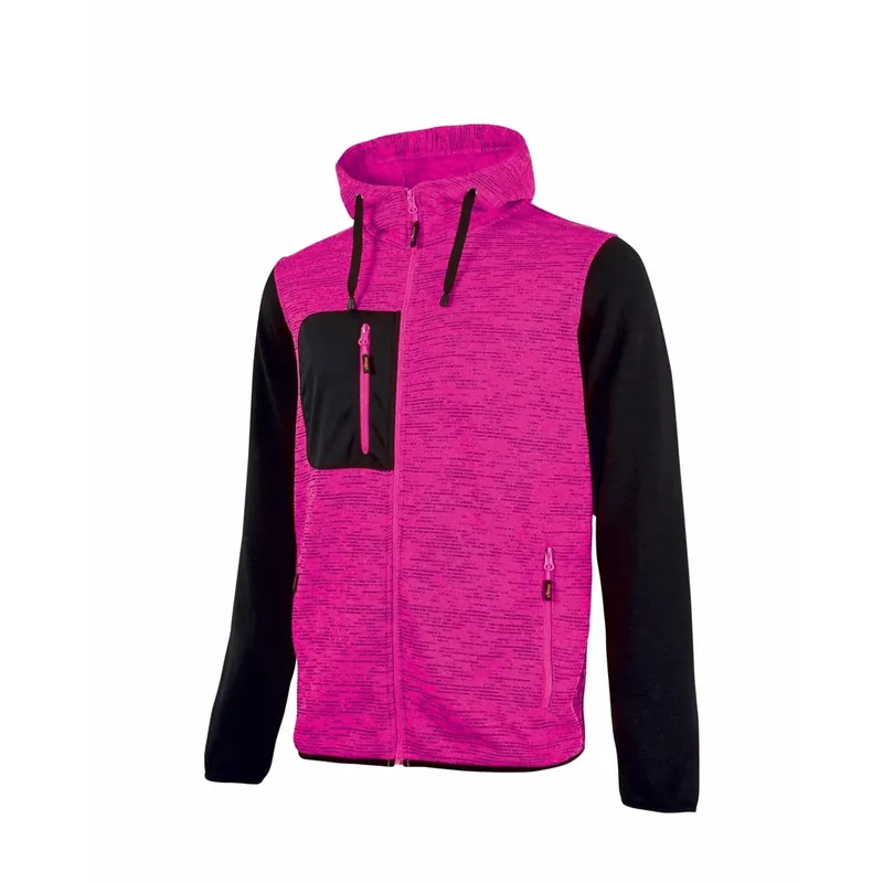 Felpa Upower Rainbow rosa/nero tg. L Gratis Retour