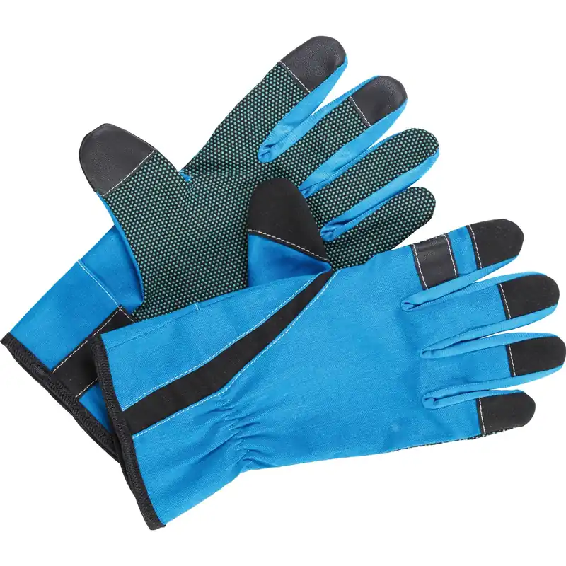 Snelle Levering Guanti da giardinaggio antiscivolo e touch screen taglia 10 blu
