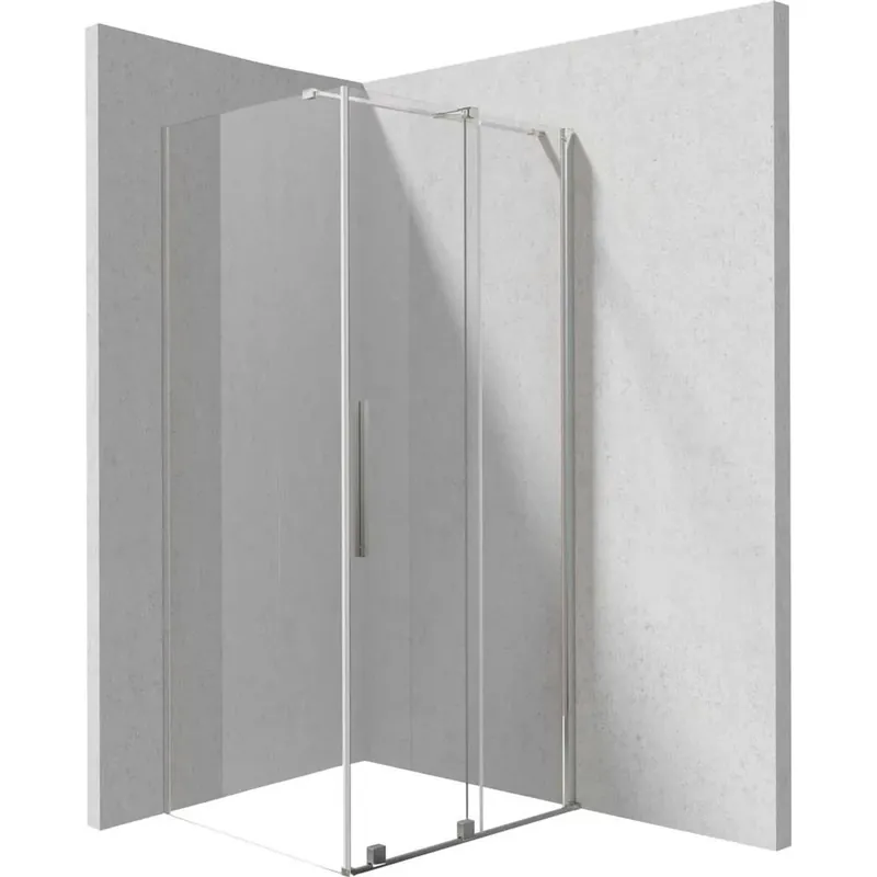 Cabina doccia rettangolare Cabaiguán Idrostile Cabaiguán 1200x1950 mm cromo Populair