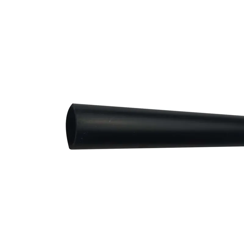 Profilo tubo tondo 1 m x Ø 12 mm in pvc nero opaco Seizoensaanbieding